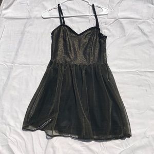 Frenchi gold/silver tinsel dress